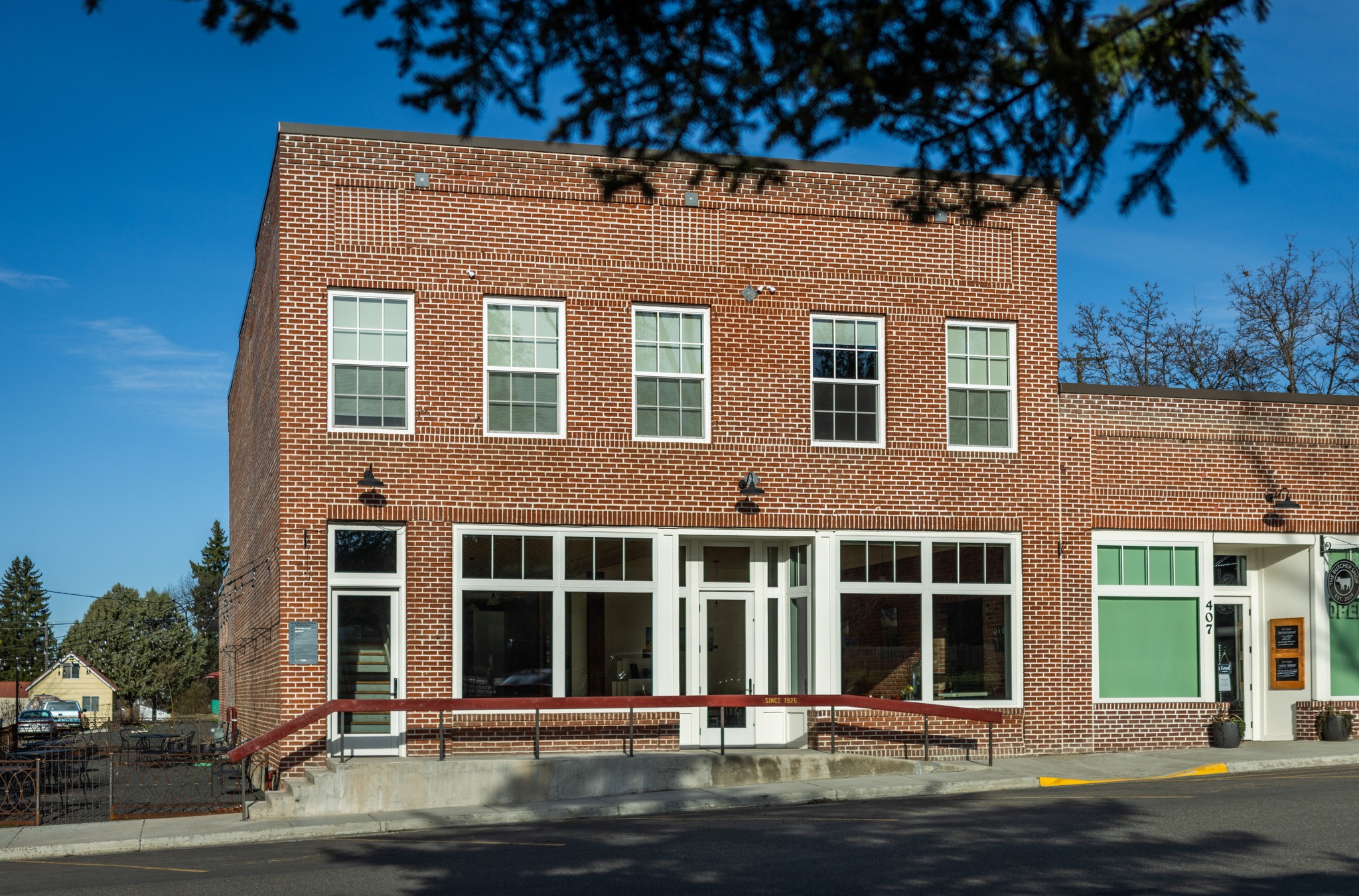 The brick building at 407 Main Street in Deary, Idaho.